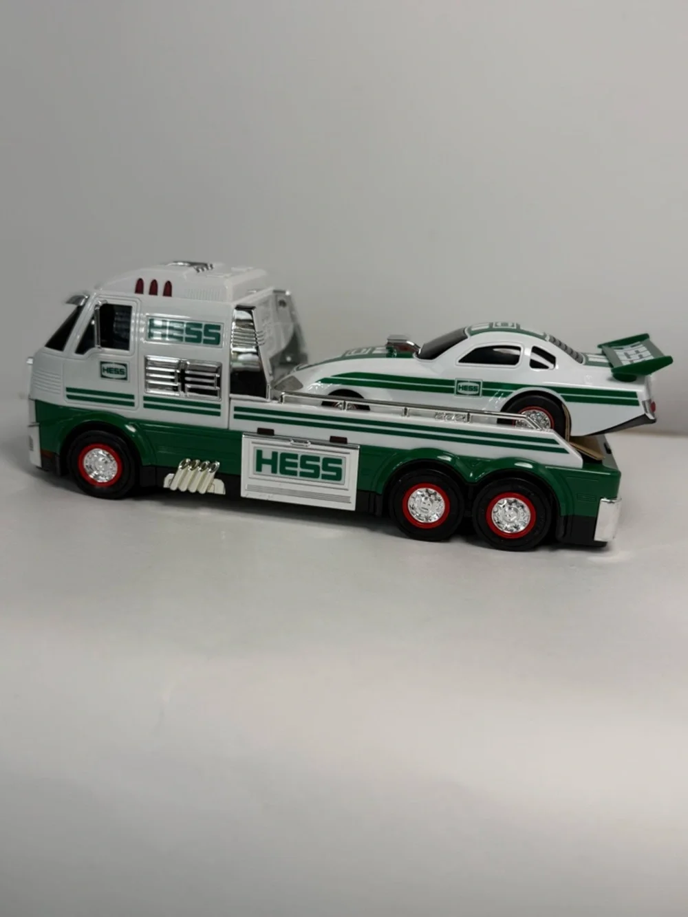 Hess Toy Truck & Dragster Wheelie Popping LED Lights Race Sounds 2016 NIB